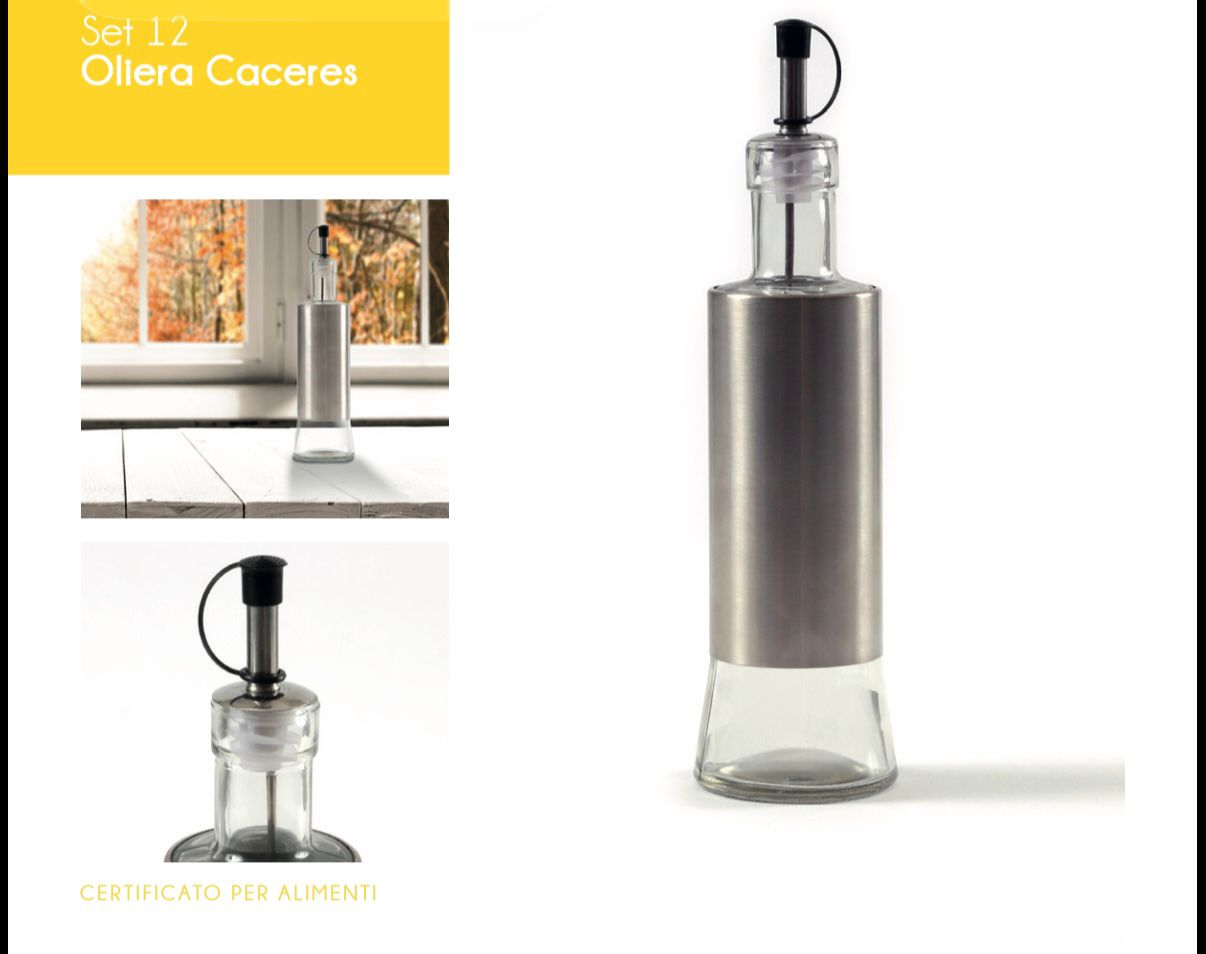 Contenitore per Olio con Beccuccio Dosatore